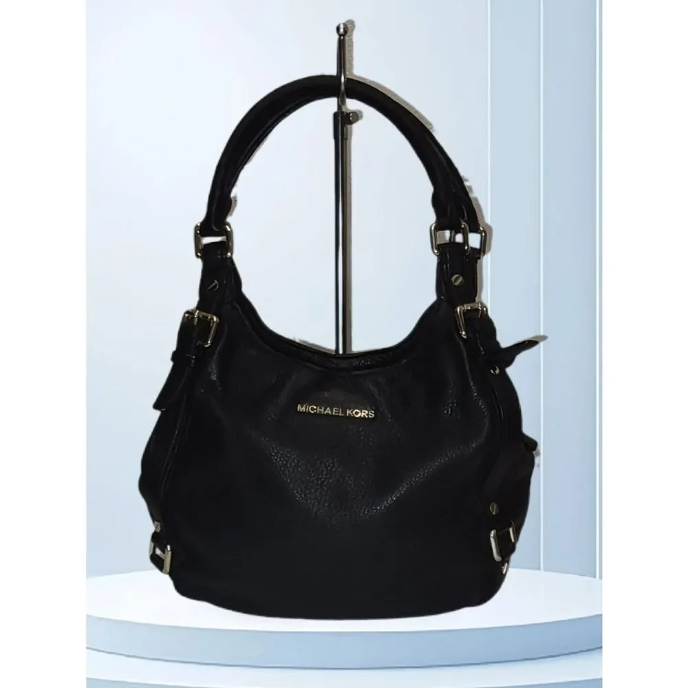 Michael Kors Bedford Black Leather Hobo Bag